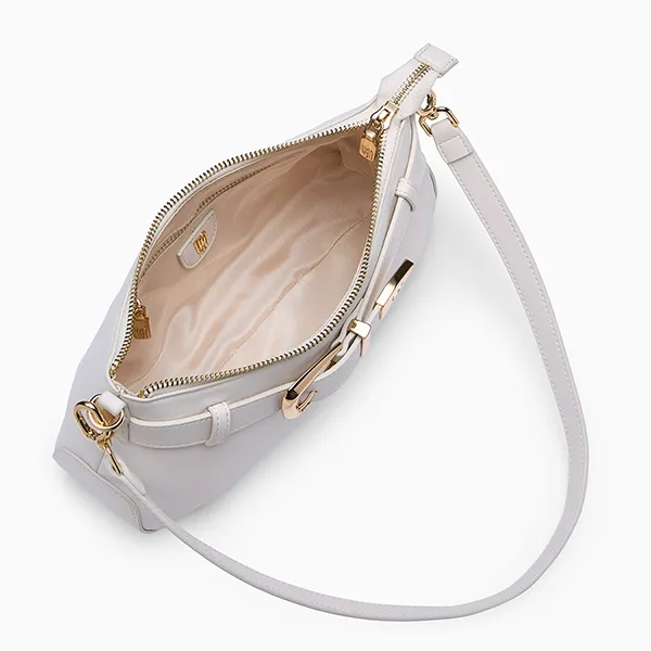 Túi Đeo Vai Nữ Lyn Luky Lu S Shoulder Bag - Ivory L26CBWB041 Màu Trắng Kem