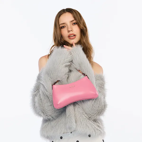 Túi Đeo Vai Nữ Lyn Lynnesy S Shoulder Bag L26CBWA071 Pink Màu Hồng