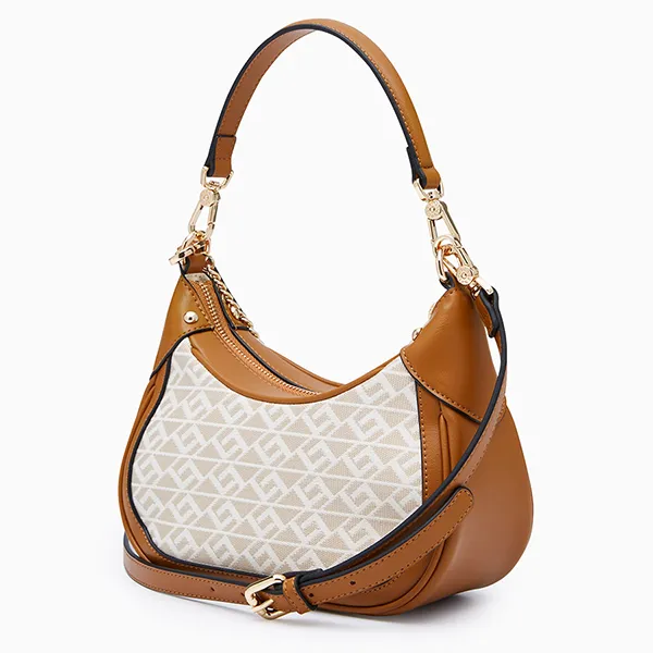 Túi Đeo Vai Nữ Lyn Mona Ii S Shoulder Bag - Printed Beige L26CBWA147 Màu Nâu Be