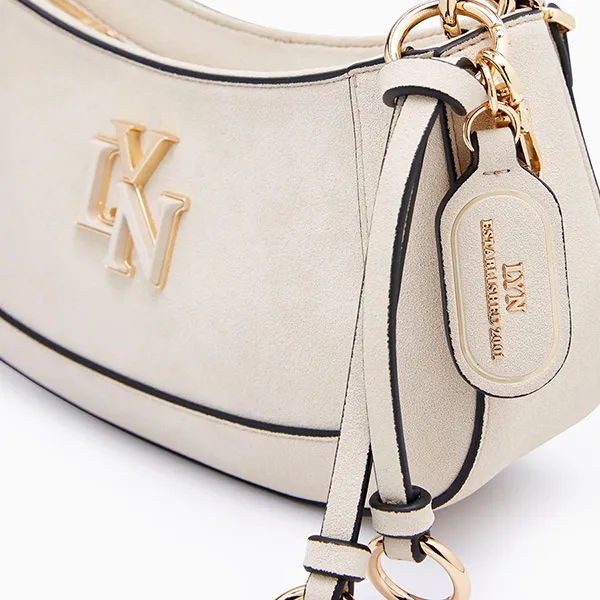 Túi Đeo Vai Nữ Lyn New Gastonia Rita Suede Shoulder Bag L25WBWA002 Light Beige Màu Kem