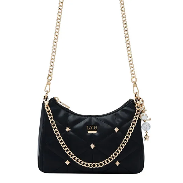 Túi Đeo Vai Nữ Lyn North Tricia Star Quilted Shoulder Bag L25FBWA115 Black Màu Đen