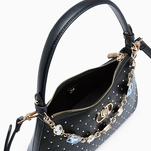 Túi Đeo Vai Nữ Lyn Nova Diamond Infinite S Shoulder Bag L26CBWA053 Black Màu Đen