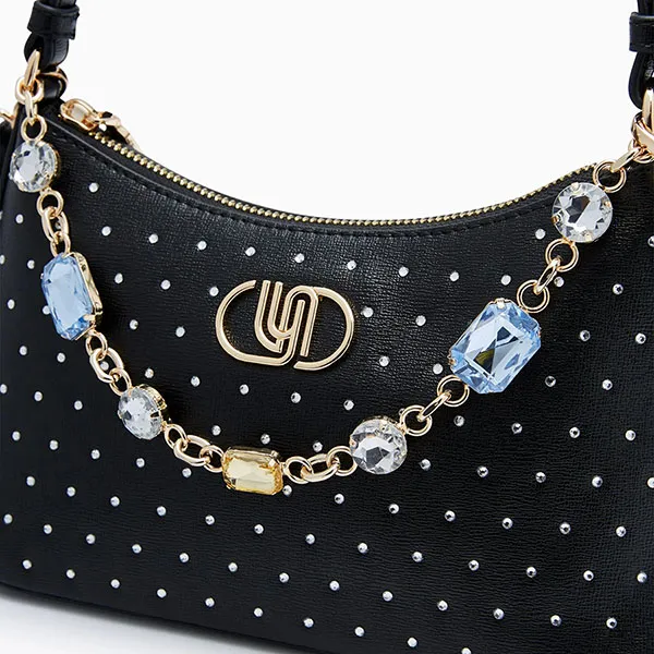 Túi Đeo Vai Nữ Lyn Nova Diamond Infinite S Shoulder Bag L26CBWA053 Black Màu Đen