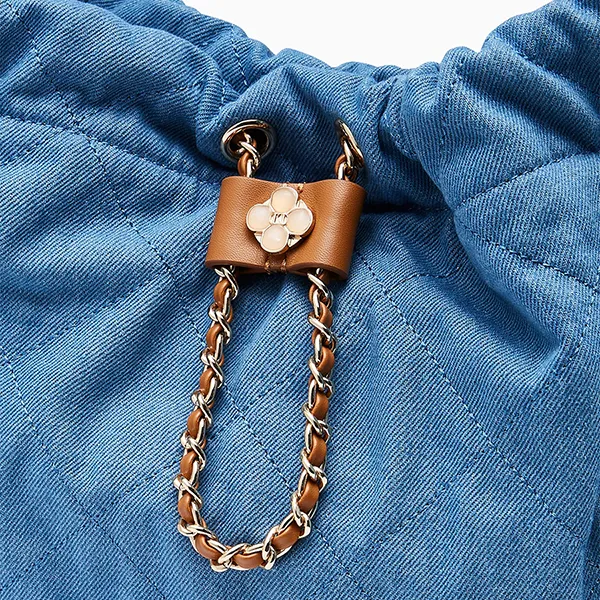 Túi Đeo Vai Nữ Lyn Pottie Hobo M Shoulder Bag L26CBWA191 Blue Variation 2 Màu Xanh