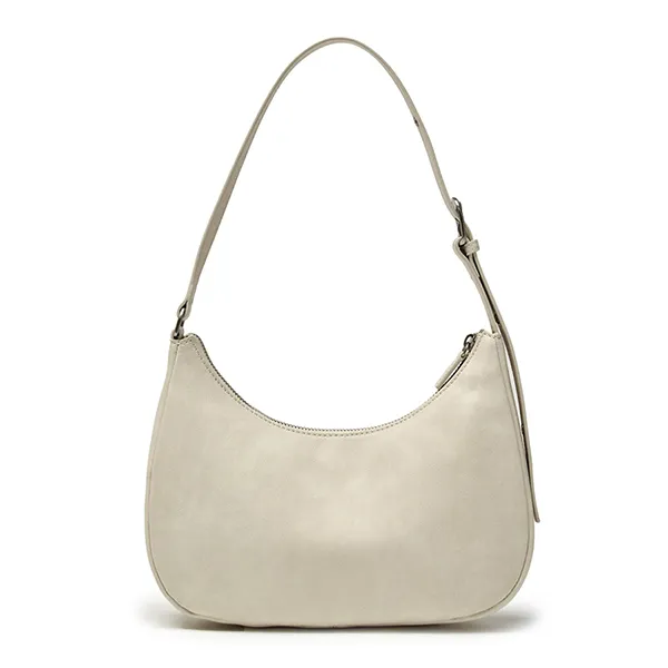 Túi Đeo Vai Nữ MLB Basic Vintage Logo Hobo Bag New York Yankees 3ABQV026N-50CRS Màu Kem