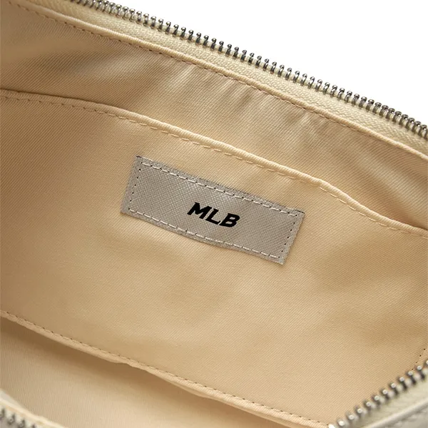 Túi Đeo Vai Nữ MLB Basic Vintage Logo Hobo Bag New York Yankees 3ABQV026N-50CRS Màu Kem