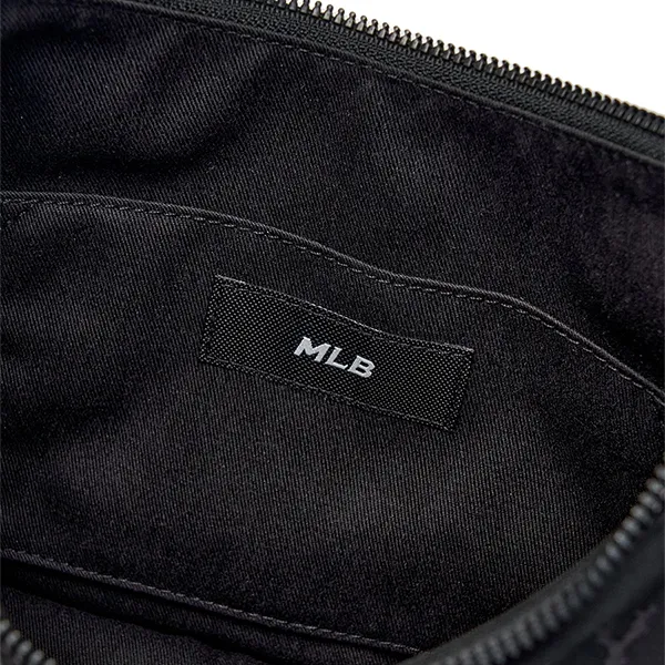 Túi Đeo Vai Nữ MLB Basic Vintage Nylon Hobo Bag New York Yankees 3ABQVN16N-50BKS Màu Đen