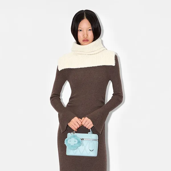 Túi Đeo Vai Nữ Pedro Ari Boxy Shoulder Bag PW2-76390057-8 Light Blue Màu Xanh Nhạt