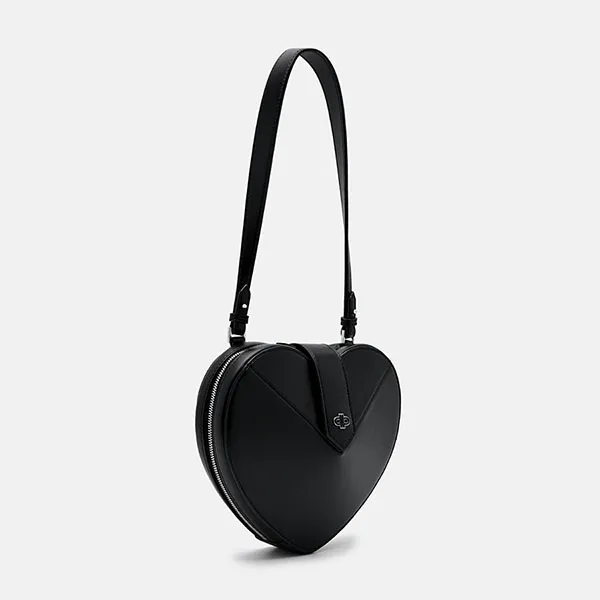 Túi Đeo Vai Nữ Pedro Black Heart Shoulder Bag PW2-75210191 Màu Đen