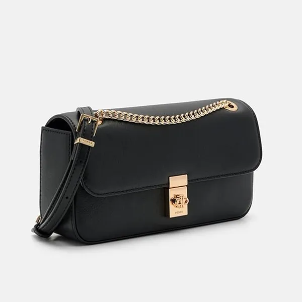 Túi Đeo Vai Nữ Pedro Farida Leather Mini Shoulder Bag PW2-76390137 Black Màu Đen
