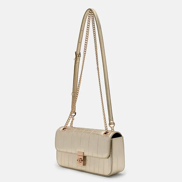 Túi Đeo Vai Nữ Pedro Farida Leather Mini Shoulder Bag PW2-76390137 Gold Màu Vàng