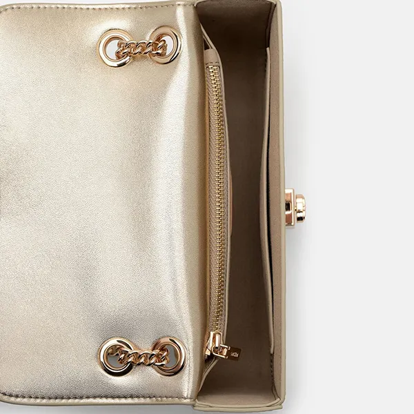 Túi Đeo Vai Nữ Pedro Farida Leather Mini Shoulder Bag PW2-76390137 Gold Màu Vàng