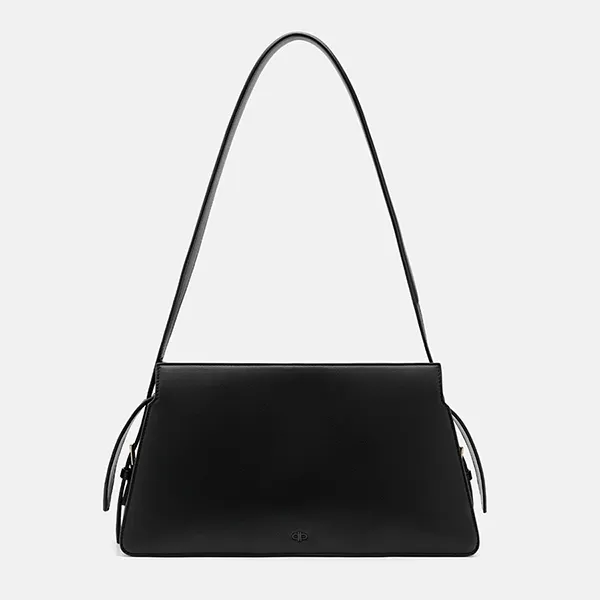 Túi Đeo Vai Nữ Pedro Geometric Trapezoid Shoulder Bag Black PW2-56390044_BLACK Màu Đen