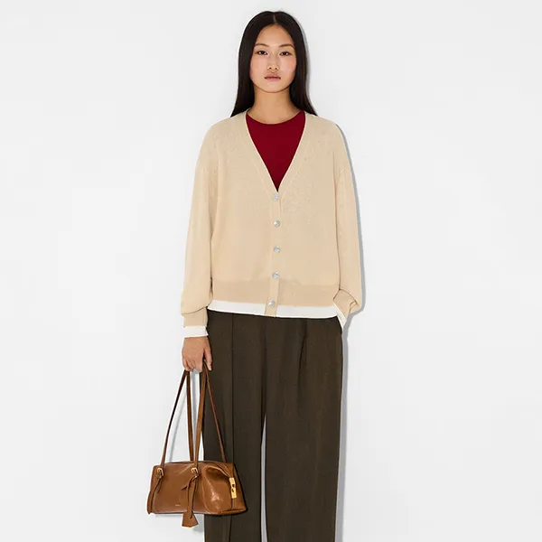 Túi Đeo Vai Nữ Pedro Hitch Bowling Bag PW2-65210013 Cognac Màu Nâu