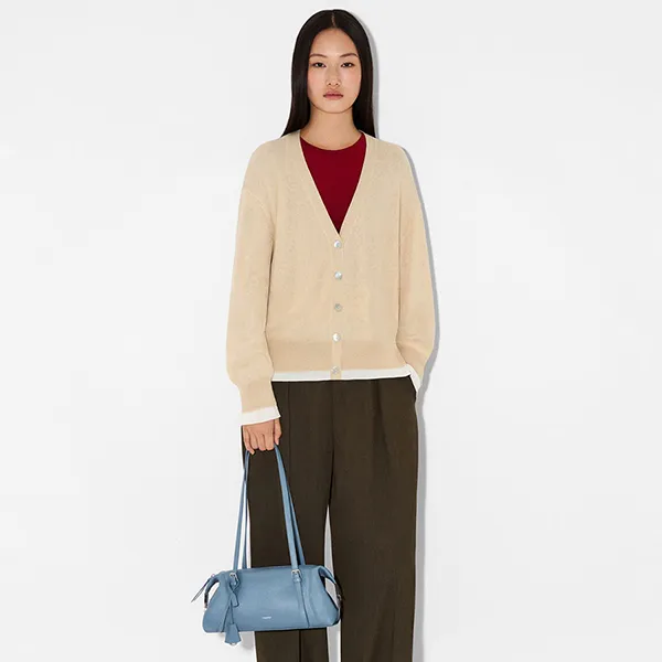 Túi Đeo Vai Nữ Pedro Hitch Bowling Bag PW2-65210013 Slate Blue Màu Xanh Nhạt