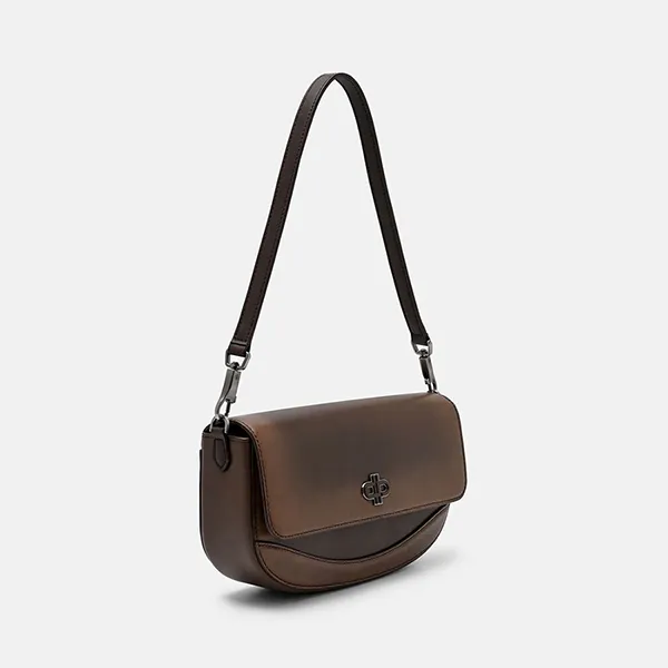 Túi Đeo Vai Nữ Pedro Hitch Canvas PW2-76390135-1_DK.BRW_S Màu Nâu Đậm