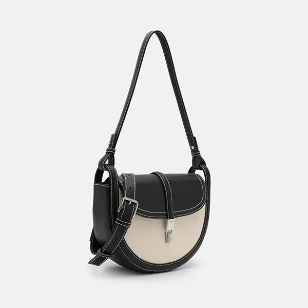 Túi Đeo Vai Nữ Pedro Hitch Canvas Shoulder Bag - Black Canvas PW2-75060135-1_BLK.CA_S Màu Đen Kem