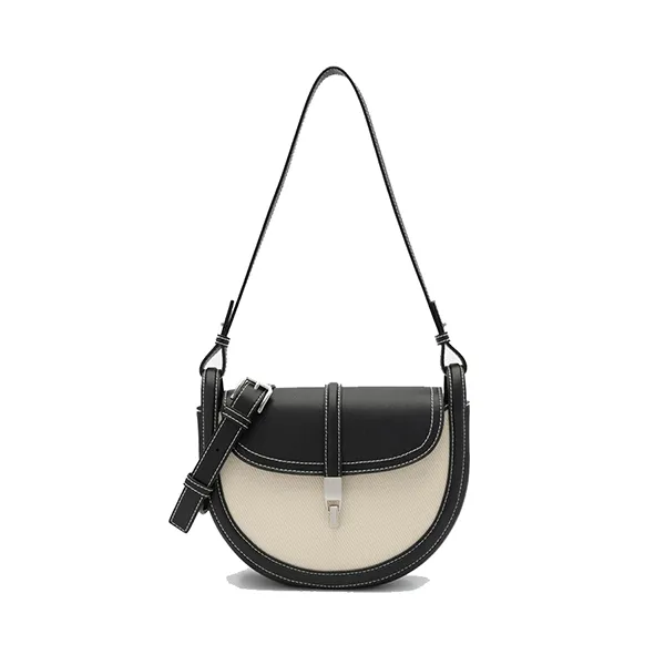Túi Đeo Vai Nữ Pedro Hitch Canvas Shoulder Bag - Black Canvas PW2-75060135-1_BLK.CA_S Màu Đen Kem