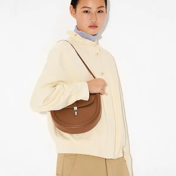 Túi Đeo Vai Nữ Pedro Hitch Leather Shoulder Bag - Cognac PW2-75060135_COGNAC_S Màu Nâu