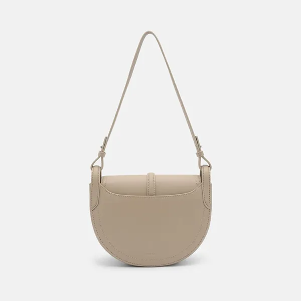 Túi Đeo Vai Nữ Pedro Hitch Leather Shoulder Bag PW2-75060135_L.TAUP_S Màu Light Taupe