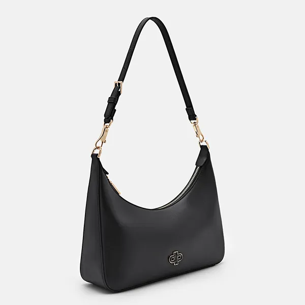 Túi Đeo Vai Nữ Pedro Icon Leather Hobo Bag PW2-36390020 Black Màu Đen
