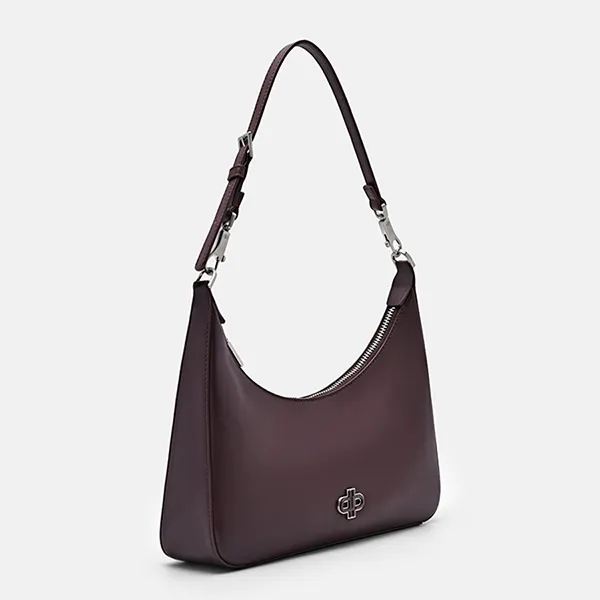 Túi Đeo Vai Nữ Pedro Icon Leather Hobo Bag PW2-36390020 Wine Màu Đỏ Tía
