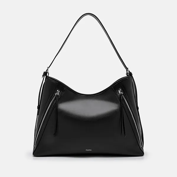 Túi Đeo Vai Nữ Pedro Kristen Trapezoid Shoulder Bag Black PW2-35060024 Màu Đen