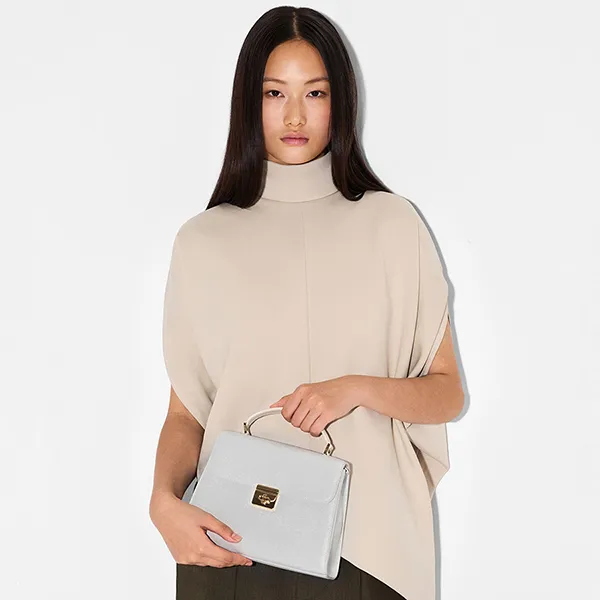 Túi Đeo Vai Nữ Pedro Leather Handbag PW2-56390043-1 Silver Màu Bạc