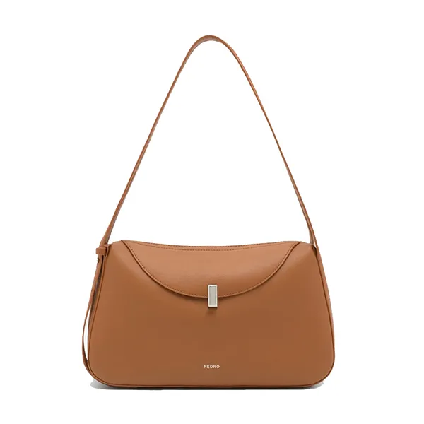Túi Đeo Vai Nữ Pedro Leather Shoulder Bag - Cognac PW2-75060134_COGNAC_M Màu Nâu