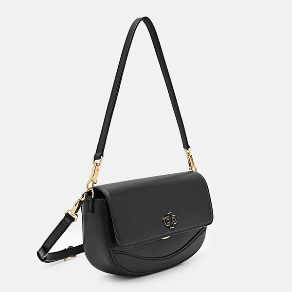 Túi Đeo Vai Nữ Pedro Leather Shoulder Bag PW2-76390135 Black Màu Đen