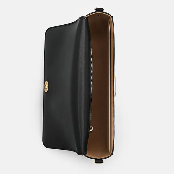 Túi Đeo Vai Nữ Pedro Leather Shoulder Bag PW2-76390135 Black Màu Đen