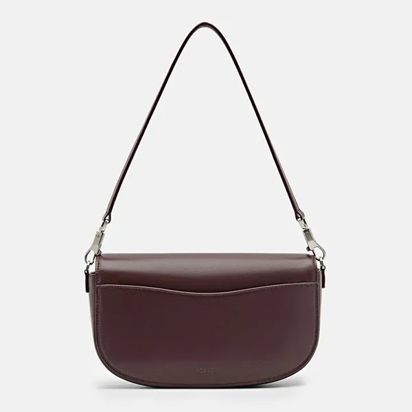 Túi Đeo Vai Nữ Pedro Leather Shoulder Bag PW2-76390135 Wine Màu Đỏ Tía
