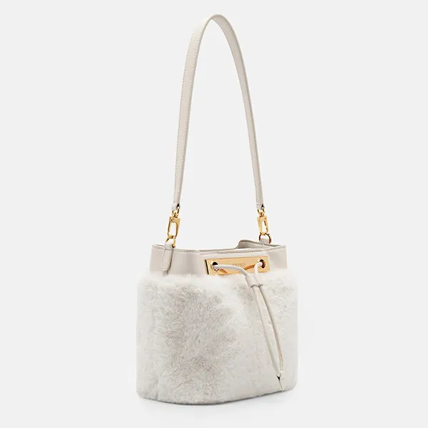 Túi Đeo Vai Nữ Pedro Panelled Bucket Bag PW2-16390012 Chalk Màu Trắng