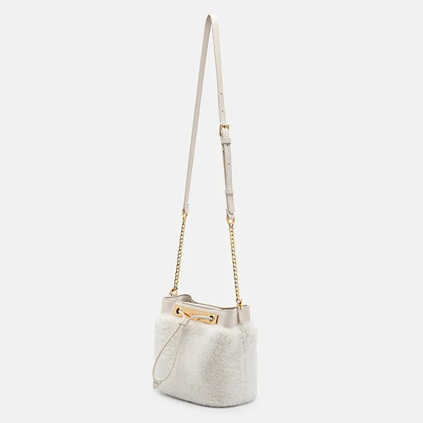 Túi Đeo Vai Nữ Pedro Panelled Bucket Bag PW2-16390012 Chalk Màu Trắng
