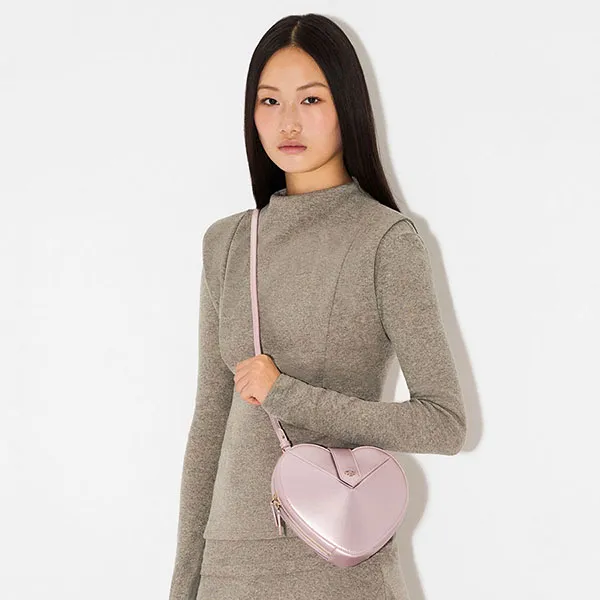 Túi Đeo Vai Nữ Pedro Pink Heart Shoulder Bag PW2-75210191 Màu Hồng
