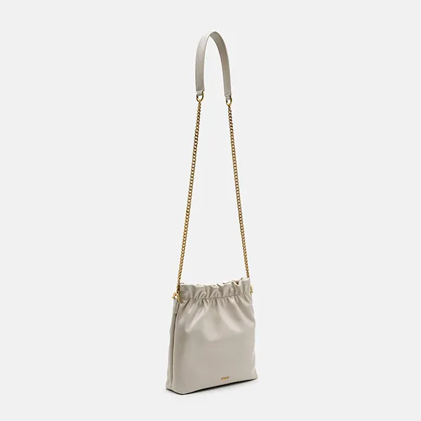 Túi Đeo Vai Nữ Pedro Pleated Cami Shoulder Bag PW2-75060105-1 Beige Màu Be