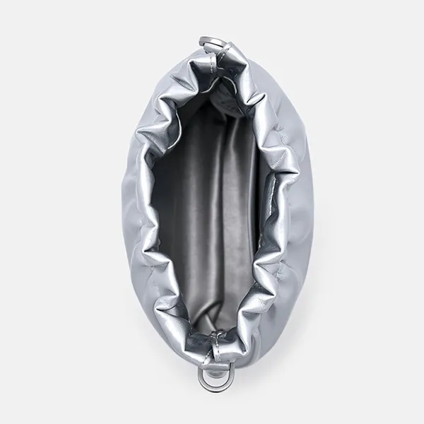 Túi Đeo Vai Nữ Pedro Pleated Cami Shoulder Bag Silver PW2-75060105-1 Màu Bạc