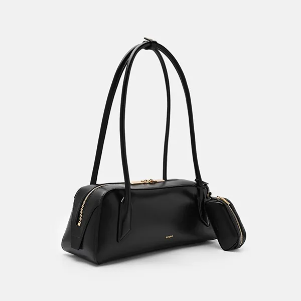 Túi Đeo Vai Nữ Pedro Serif Shoulder Bag - Black PW2-76390134_BLACK_M Màu Đen