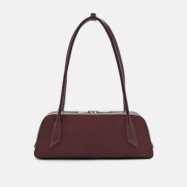 Túi Đeo Vai Nữ Pedro Serif Shoulder Bag Burgundy PW2-76390134-3_BURGUN_M Màu Đỏ