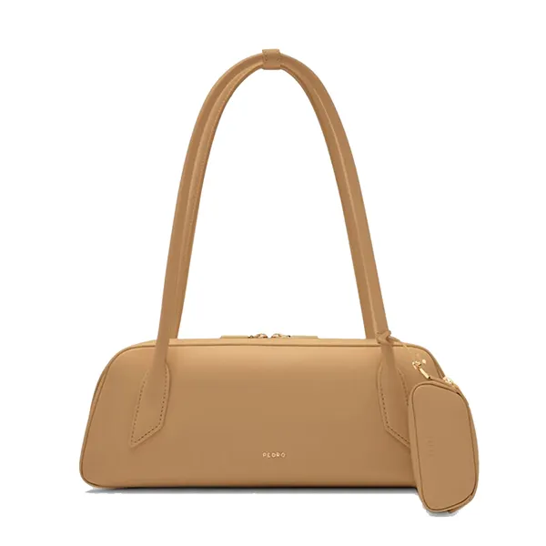 Túi Đeo Vai Nữ Pedro Serif Shoulder Bag - Camel PW2-76390134-1_CAMEL_M Màu Nâu