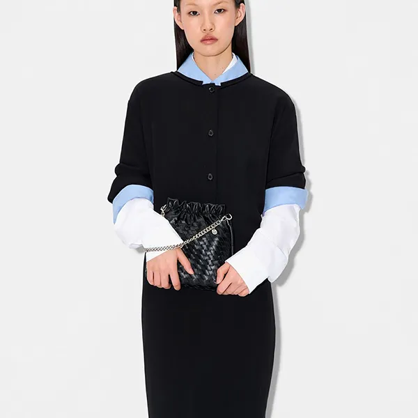 Túi Đeo Vai Nữ Pedro Small Square Shoulder Bag Black PW2-75060105-2 Màu Đen