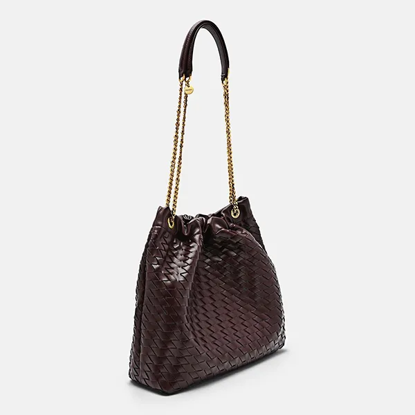 Túi Đeo Vai Nữ Pedro Square Cami Shoulder Bag Burgundy Red PW2-76390125-1 Màu Đỏ Tía