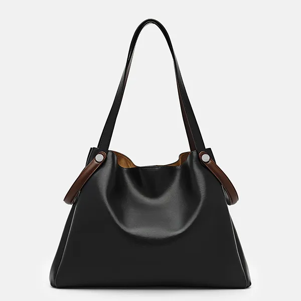 Túi Đeo Vai Nữ Pedro Stirrup Tote Bag PW2-45060025 Black Màu Đen