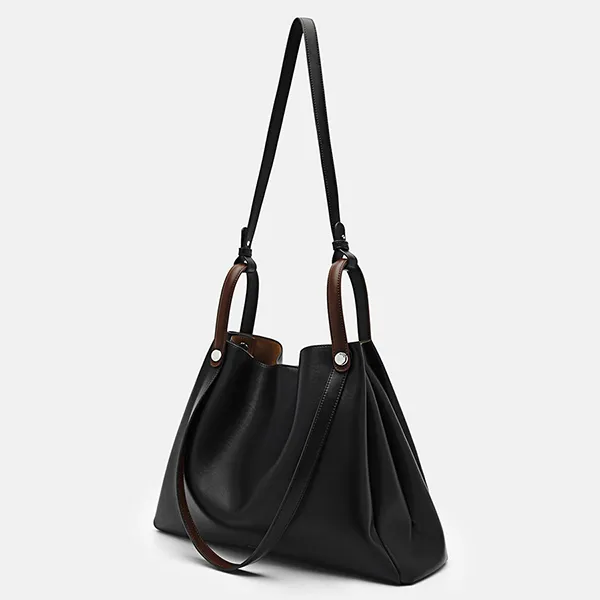 Túi Đeo Vai Nữ Pedro Stirrup Tote Bag PW2-45060025 Black Màu Đen