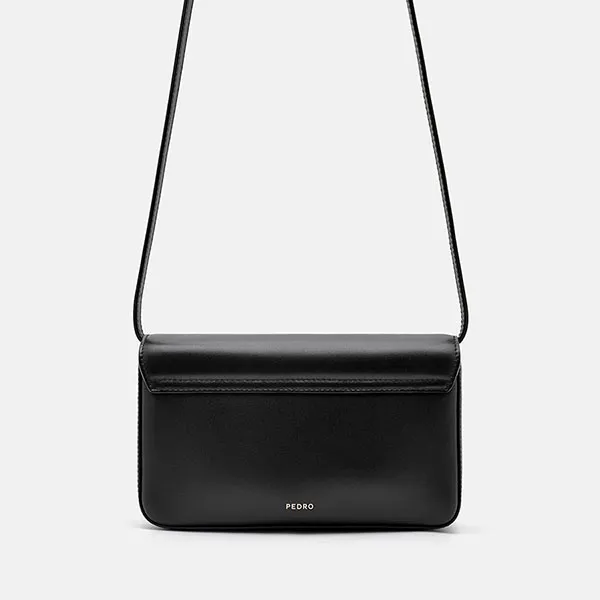 Túi Đeo Vai Nữ Pedro Studio Leather Shoulder Bag PW2-76390131 Màu Đen