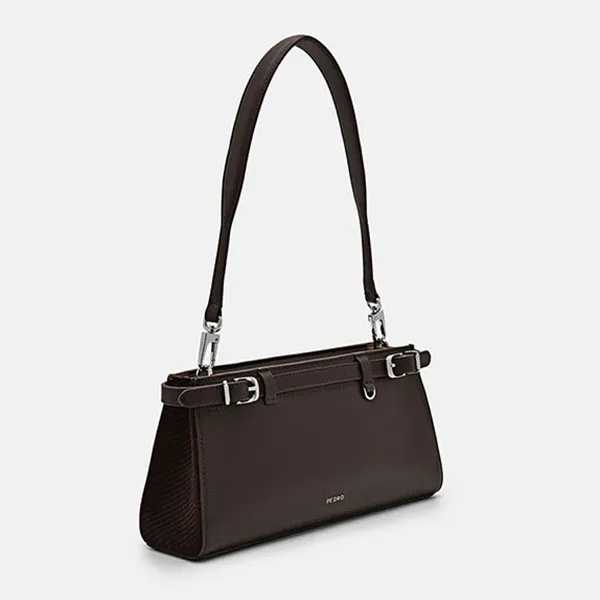 Túi Đeo Vai Nữ Pedro Studio Phoebe Dark Brown Shoulder Bag PW2-76610077 Màu Nâu Đậm