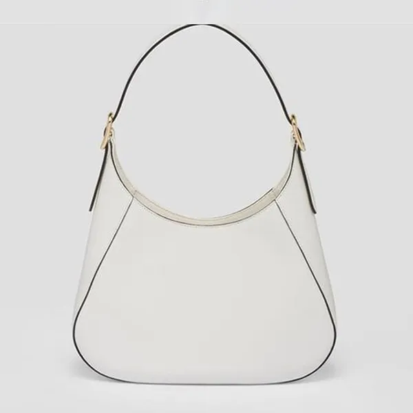 Túi Đeo Vai Nữ Prada Women's White Leather Shoulder Bag Màu Trắng