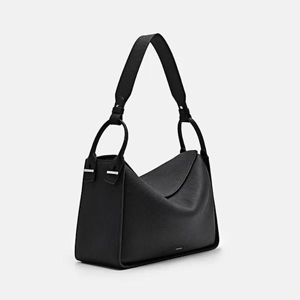 Túi Đeo Vai Pedro Demi Maxi Rectangular Shoulder Bag Black PW2-75210180-1 Màu Đen