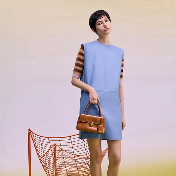 Túi Tote Nữ Charles & Keith CNK Acelynn Rope-Chain Distressed Tan CK2-30671895 Màu Nâu