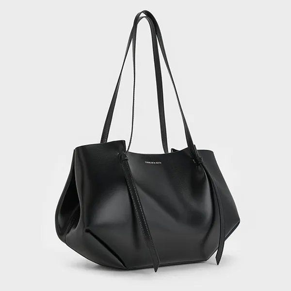 Túi Tote Nữ Charles & Keith CNK Calla Noir Bag CK2-30671662 Màu Đen